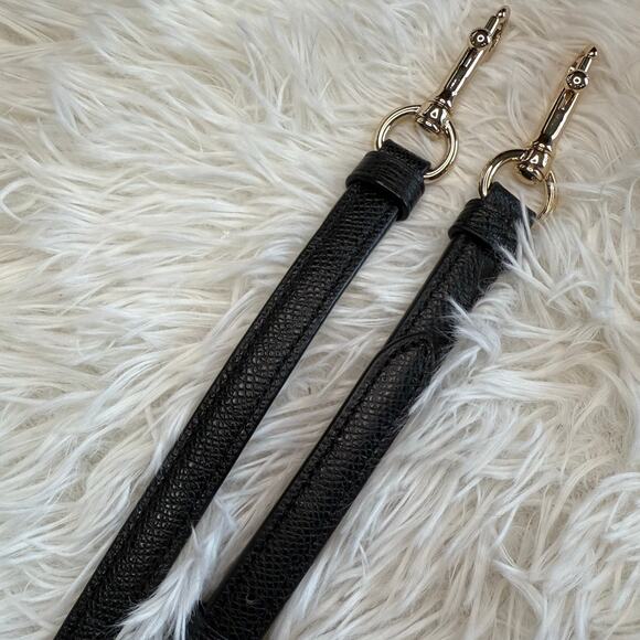 COACH Black Pebbled Leather Replacement Strap - Picture 2 of 6